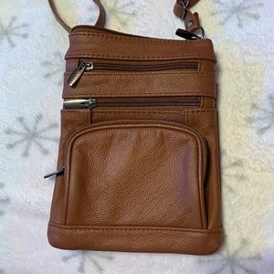 Brown over the shoulder purse